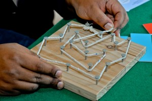 image showing a board of pins (computer science and graphs)