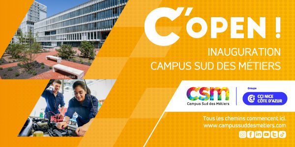 Inauguration du Campus Sud des métiers (CSM) par la CCI NCA